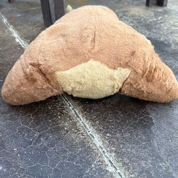 Vintage Rushton sad crying bear plastic face plush stuffed animal anthropomorphi - Picture 6 of 8